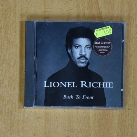 LIONEL RICHIE - BACK TO FRONT - CD