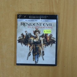 RESIDENT EVIL EL CAPITULO FINAL 4K - BLURAY