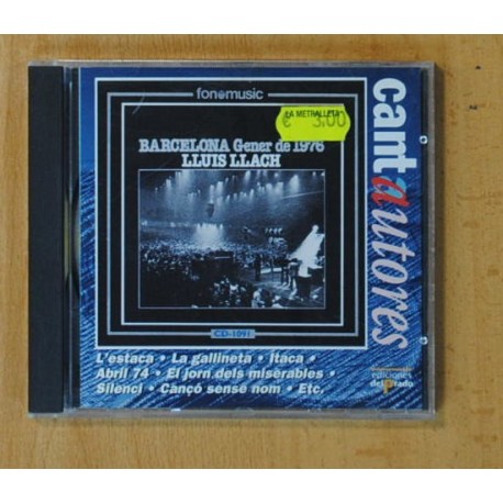 LLUIS LLACH - BARCELONA GENER DE 1976 - CD