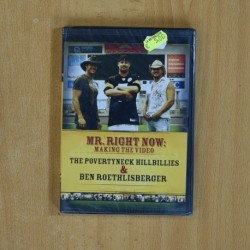 THE POVERTYNECK HILLBILLIES & BEN ROETHLISBERGER - MR RIGHT NOW MAKING THE VIDEO - DVD
