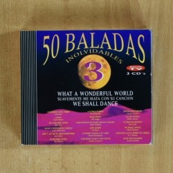 VARIOS - 50 BALADAS INOLVIDABLES - 3 CD