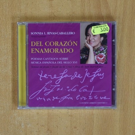 SONNIA L RIVAS CABALLERO - DEL CORAZON ENAMORADO - CD