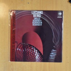 LUCIANO BERIO - CIRCLES SEQUENZA I SEQUENZA III SEQUENZA V - LP