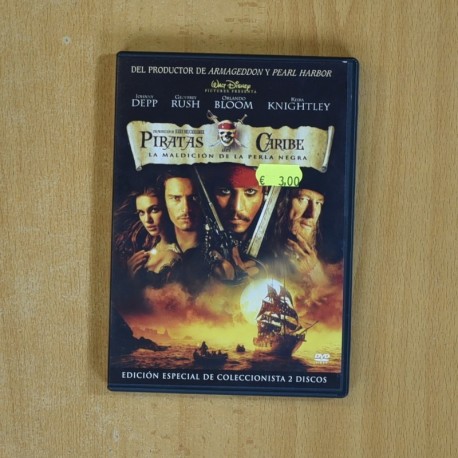 PIRATAS DEL CARIBE LA MALDICION DE LA PERLA NEGRA - DVD