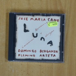 JOSE MARIA CANO - LUNA ROMANZAS CANCIONES Y DANZAS - CD