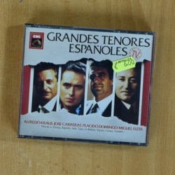 ALFREDO KRAUS / JOSE CARRERAS / PLACIDO DOMINGO / MIGUEL FLETA - GRANDES TENORES ESPAÃOLES - CD