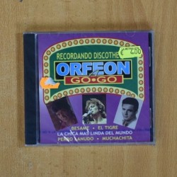 VARIOS - RECORDANDO DISCOTHEQUE ORFEON A GO GO - CD