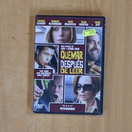 QUEMAR DESPUES DE LEER - DVD