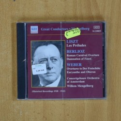 LISZT / BERLIOZ / WEBER - GREAT CCONDUCTORS - CD