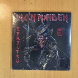 IRON MAIDEN - SENJUTSU - SILVER Y BLACK MARBLE 3 LP
