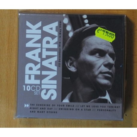 FRANK SINATRA - 12 DECEMBER 1915 / 14 MAY 1996 - BOX - CD