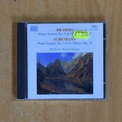 BRAHMS / PAINO SONATA NO 3 - SCHUMANN / PIANO SONATA NO 2 - CD