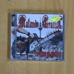 MATANDO GRATIS - 20 AÑOS DE MUERTE - CD