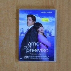 AMOR CON PREAVISO - DVD