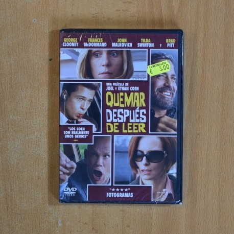 QUEMAR DESPUES DE LEER - DVD