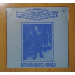 BENIAMINO GIGLI - GREAT VOICES OF THE CENTURY - LP