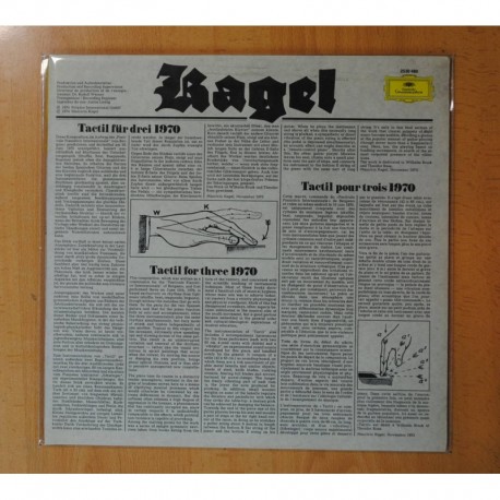 KAGEL - TACTIL / UNTER STROM - GATEFOLD - LP