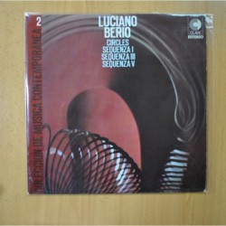 LUCIANO BERIO - CIRCLES / SEQUENZA I / III / V - LP
