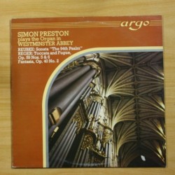 SIMON PRESTON - PLAYS THE ORGAN IN WESTMINSTER ABBEY - LP