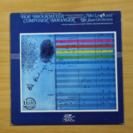 MEL LEWIS AND THE JAZZ ORCHESTRA - BOB BROOKMEYER COMPOSER ARRANGER - LP