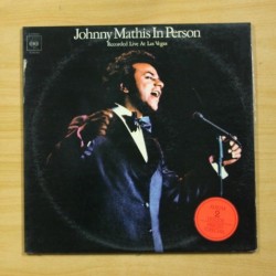 JOHNNY MATHIS - IN PERSON LIVE AT LAS VEGAS - GATEFOLD - 2 LP