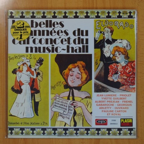 VARIOS - LES BELLES ANNEES DU CAF CON´ET DU MUSIC HALL - 2 LP