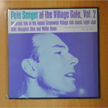 PETE SEEGER - AT THE VILLAGE CAFE VOL 2 - LP