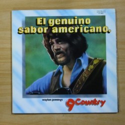 WAYLON JENNINGS - EL GENUNINO SABOR AMERICANO - GATEFOLD - LP