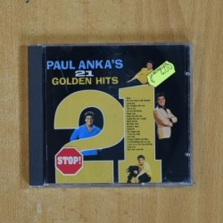 PAUL ANKA - PAUL ANKAS 21 GOLDEN HITS - CD