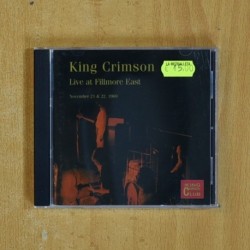 KING CRIMSON - LIVE AT FILLMORE EAST - CD