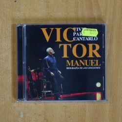 VICTOR MANUEL - VIVIR PARA CANTARLO - CD