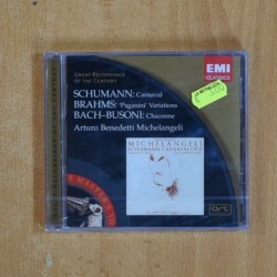 SCHUMAN / BRAHMS / BACH BUSONI - ARTURO BENEDETTI MICHELANGELI - CD
