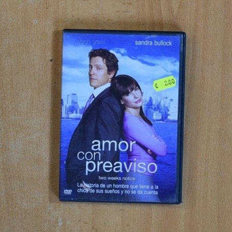 AMOR CON PREAVISO - DVD