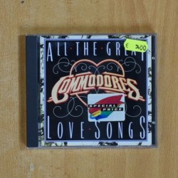 COMMODORES - ALL THE GREAT LOVE SONGS - CD