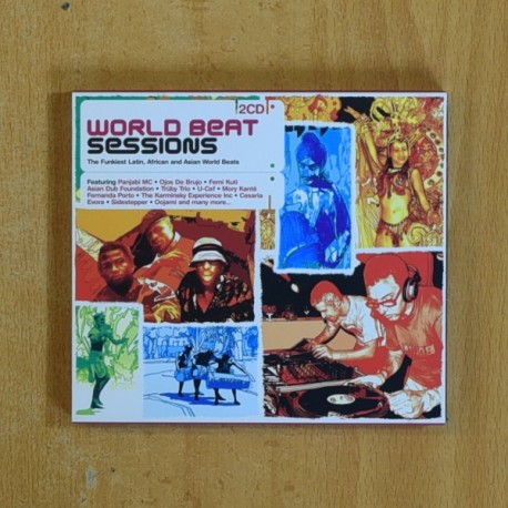 VARIOS - WOLRD BEAT SESSIONS - 2 CD