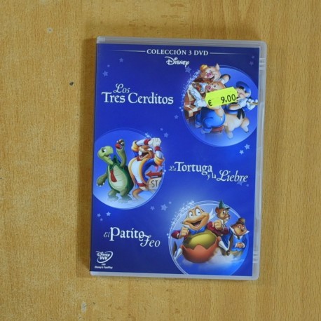 LOS TRES CERDITOS / LA TORTUGA Y LA LIEBRE / EL PATITO FEO - DVD