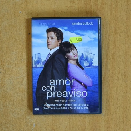 AMOR CON PREAVISO - DVD