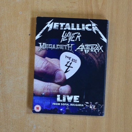 METALLICA / SLAYER / MEGADETH / ANTHRAX - THE BIG 4 LIVE FROM SOFIA BULGARIA - DVD