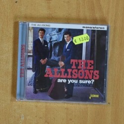 THE ALLISONS - ARE YOU SURE - CD