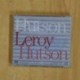 LEROY HUTSON - HUTSON - CD