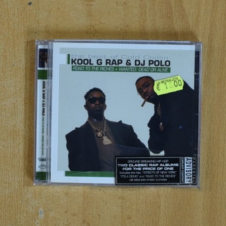 KOOL G RAP & DJ POLO - ROAD TO THE RICHES + WANTED DEAD OR ALIVE - CD