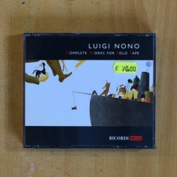 LUIGI NONO - COMPLETE WORKS FOR SOLO TAPE - CD