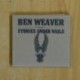 BEN WEAVER - STORIES UNDER NAILS - CD