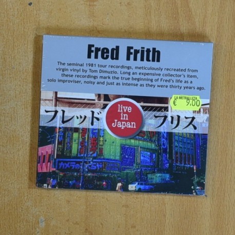 FRED FRITH - LIVE IN JAPAN - CD