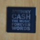 JOHNNY CASH - THE MUSIC FOREVER WORDS - CD