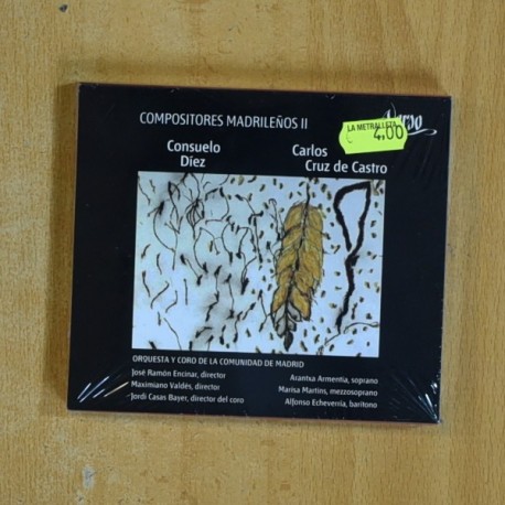 CONSUELO DIEZ / CARLOS CRUZ DE CASTRO - COMPOSITORES MADRILEÑOS II - CD