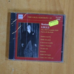 GIGLI - THE 1955 CARNEGIE HALL FAREWELL RECITALS - CD