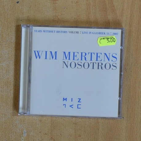 WIM MERTENS - NOSOTROS - CD