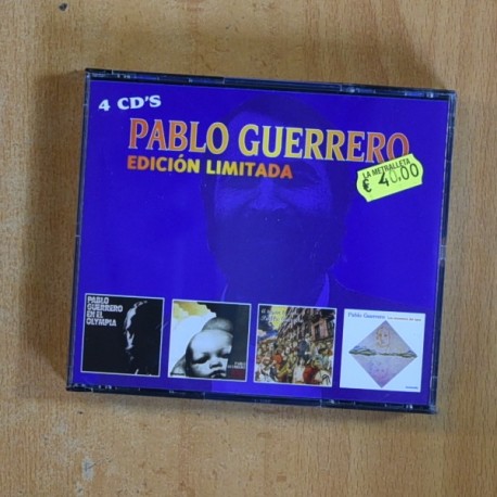 PABLO GUERRERO - EN EL OLYMPIA / PORQUE AMAMOS EL FUEGO / TAPAR LA CALLE / LOS MOMENTOS DEL AGUA - CD