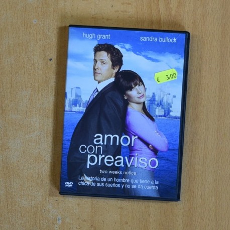 AMOR CON PREAVISO - DVD